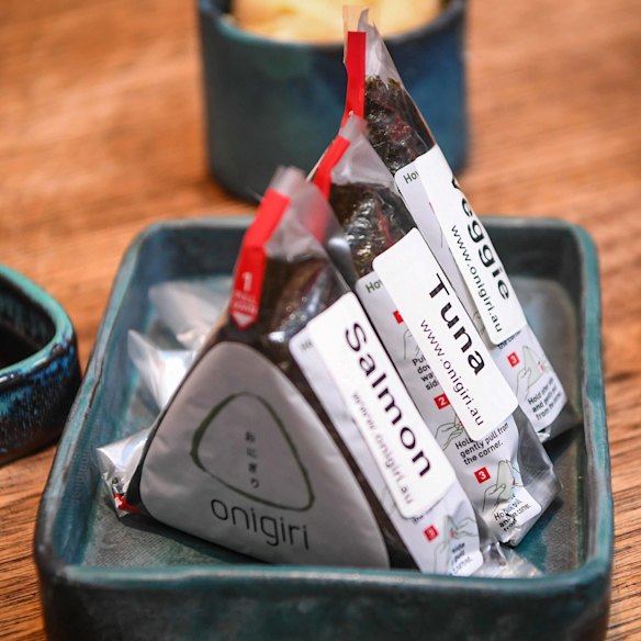 Choose from seven flavours of onigiri at Onigiri Kitchen.