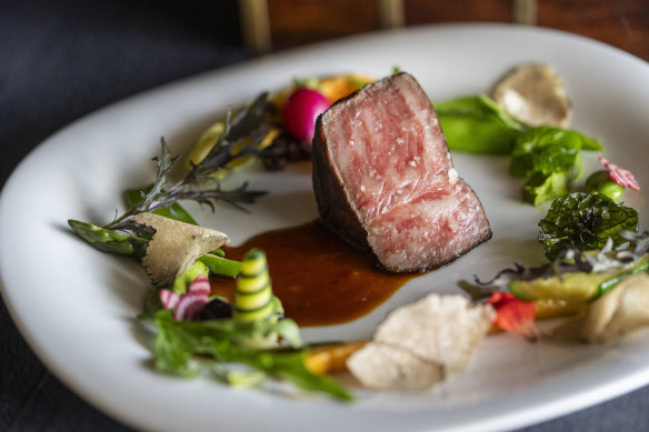 The wagyu course at Kadota.