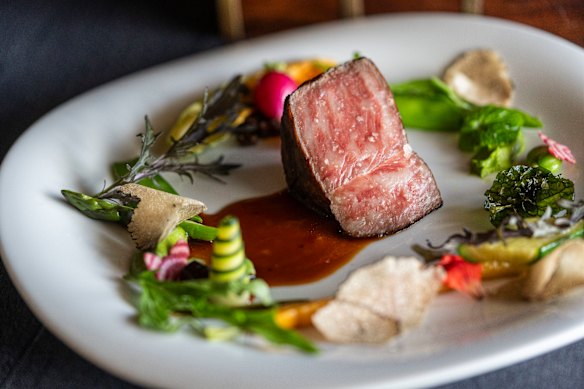 The wagyu course at Kadota.