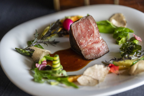 The wagyu course at Kadota.