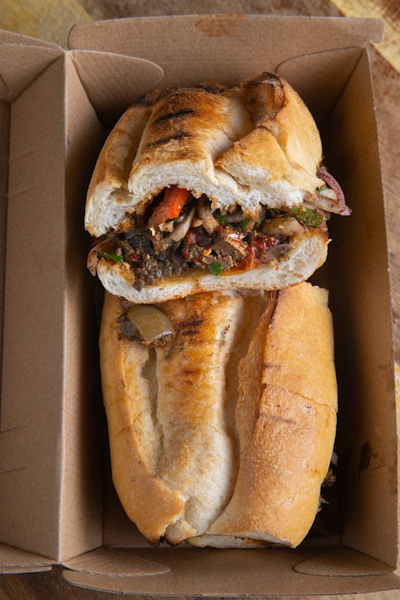 The Latif’s specialty: lamb liver roll.