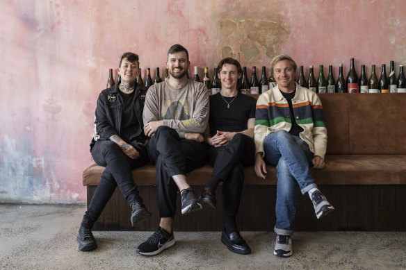 The Odd Culture Group plans to open Bistro Grenier on King Street. L-R: Sabrina Medcalf, James Thorpe, Nick Zavadsky, and James MacDonald.
