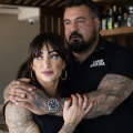 Alexandra and Nicola Coccia in their hatted restaurant Osteria il Coccia in Ettalong Beach .