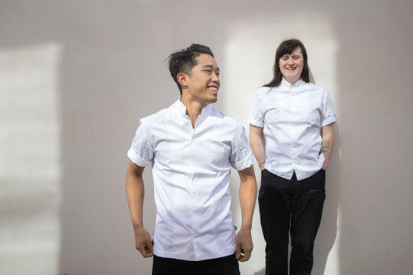 Smeg Young Chefs of the Year, Cameron Tay-Yap and Lily McGrath.