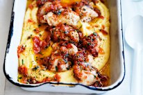 Chicken in crazy water.