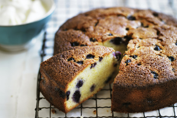 Neil Perry's blueberry and lemon cake.