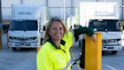 Team Global Express head of ESG Heather Bone at the western Sydney depot.