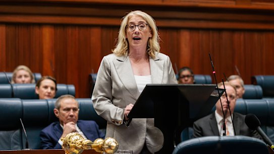 WA Treasurer Rita Saffioti hands down the 2024-25 Western Australian State Budget at Parliament House.