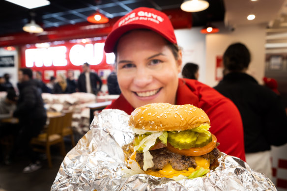 Five Guys is an American import where the burgers are completely custom.