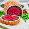 A cake decorated to look like beef Wellington by Julia Bourke won third prize at the Melbourne Royal Show. 