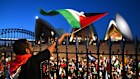 Just two days after the massacre in 2023, a Free Palestine rally was held on the steps of the Sydney Opera House.