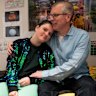 Colin Armstrong with his daughter, Milly, who lives with autism.
