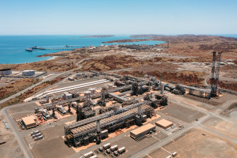 Woodside’s Pluto LNG plant in Western Australia.