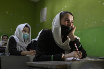 Only 20 per cent of girls in Afghanistan make it to the final years of high school. 