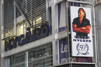 Peter Nygard's headquarters in Times Square, New York, was raided earlier in the year.