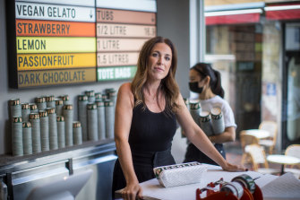 Sandra Foti, owner of Piccolina Gelateria, kept her faith in the CBD, but doesn’t think it will recover swiftly. 