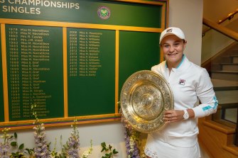 Ash Barty is the last winner of the Ladies’ Singles to get a  “Miss” next to her name on the honour board.
