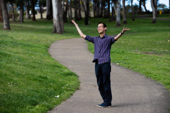Eddie Woo, maths teacher and host of Teenage Boss, struggles to remember when he last handled cash.