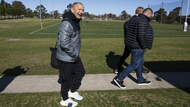 Eddie Jones on his way into Panthers Academy.