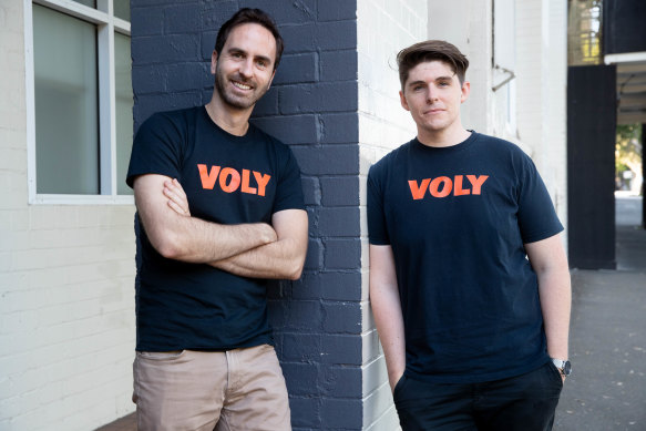 Voly, founded by Thibault Henry (left) and Mark Heath, has had to make major layoffs.