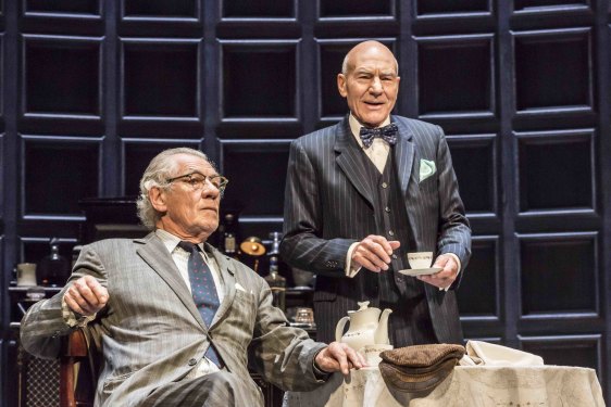 Patrick Stewart (right) and Ian McKellen in a 2016 production of Harold Pinter’s No Man’s Land.