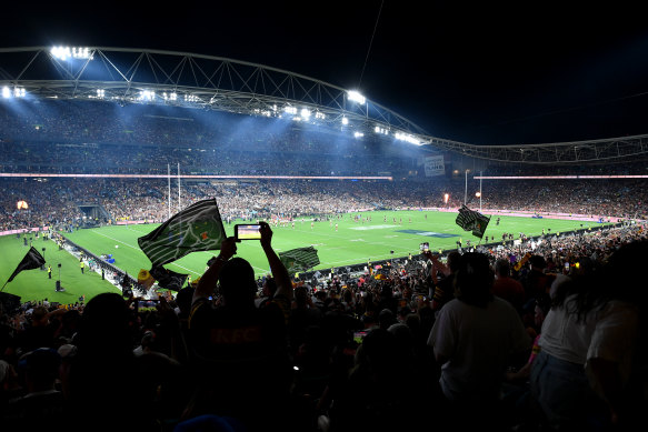 Full house: Last year’s scenes at the NRL Grand Final.