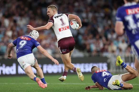 Tom Trbojevic showed how dangerous he can be against the Bulldogs –  before it all went wrong again.