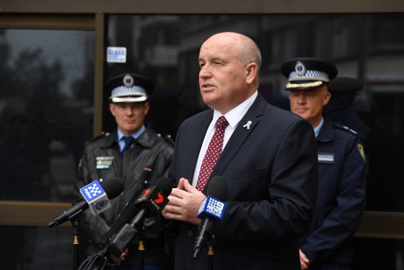 Police Minister David Elliott in Sydney last week. The Law Enforcement Conduct Commission oversees the NSW Police.