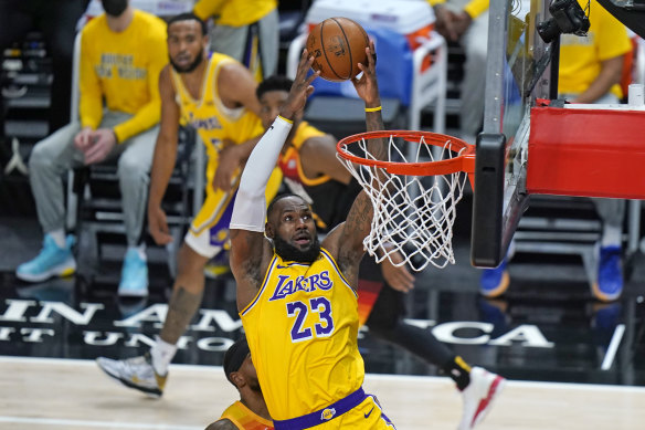 LA Lakers superstar LeBron James.