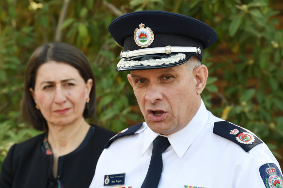 Rob Rogers with NSW Premier Gladys Berejiklian in November.