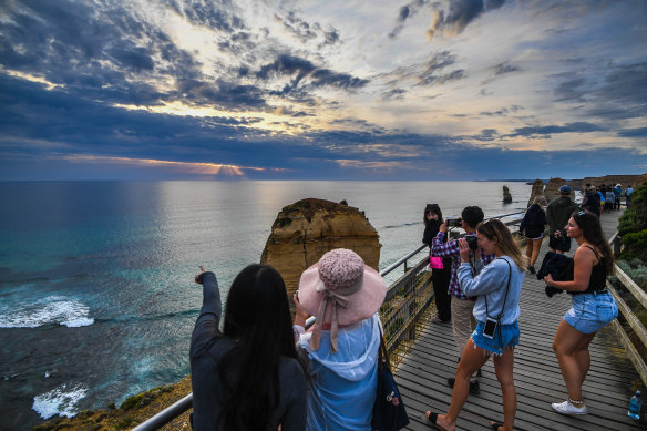 Not all tourists stick to the official viewing areas.