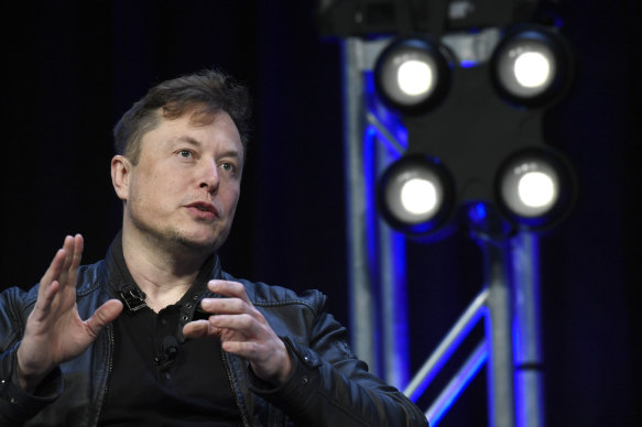 Elon Musk appeared at a virtual meeting with Twitter staff this week. 