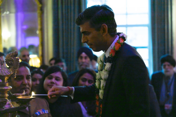Prime Minister Rishi Sunak hosts a reception to celebrate Diwali in Number Downing Street.
