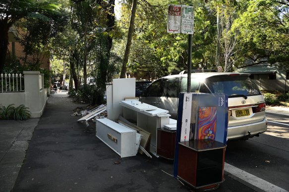 Residents say is rubbish is a growing problem in central Sydney.