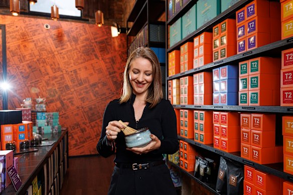 Young in the Little Collins Street store in Melbourne.