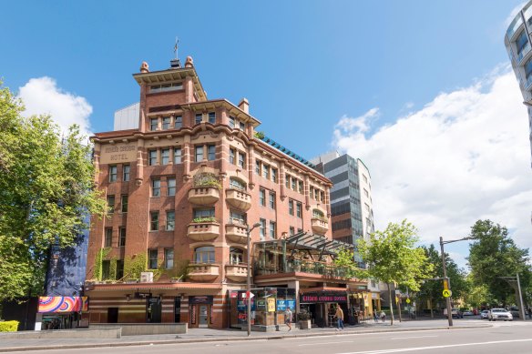 The Kings Cross Hotel, built in 1915 – part of Paris by the harbour at Potts Point.
