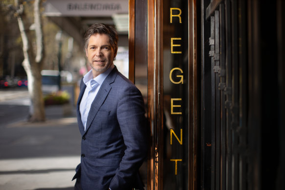 Lord Mayor Nick Reece at the Regent Theatre. He pledged during his campaign to be elected lord mayor to sell the council’s share in the theatre. 