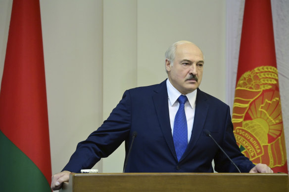 Sanctioned: Belarusian President Alexander Lukashenko.
