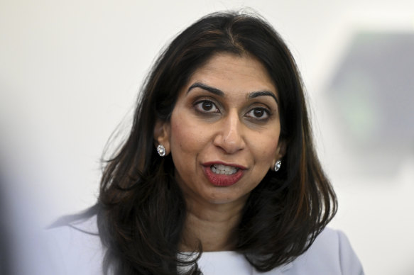 Fired: Former UK home secretary Suella Braverman.