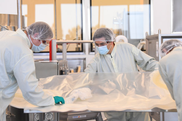 Scientists at the CLS Biotech centre in Melbourne.