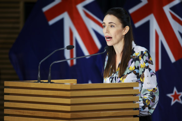 “It is more than likely there will be additional cases”: Prime Minister Jacinda Ardern speaks to media on February 28 in Wellington. 