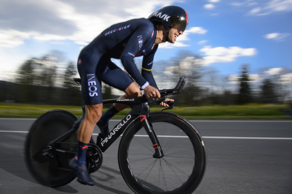 Richie Porte, riding for Ineos Grenadiers.