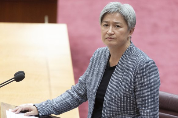 Foreign Affairs Minister Penny Wong said the death and destruction in Rafah was “horrific”.