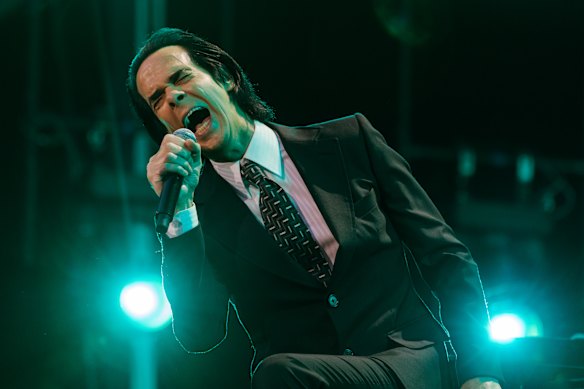 Nick Cave and The Bad Seeds at Alexandra Gardens on Friday.