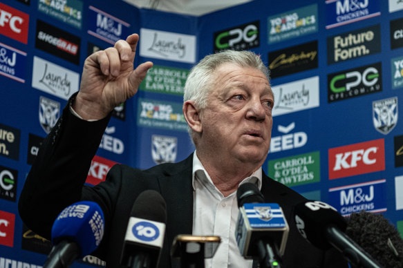 Bulldogs general manager Phil Gould.