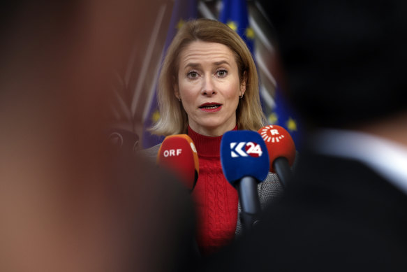 Russia has put Estonian Prime Minister Kaja Kallas on a wanted list, an official register showed.