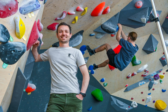 Dale Barnett has recently opened his bouldering gym, Up Climbing, in the William Street ‘fitness district’ in Balaclava.