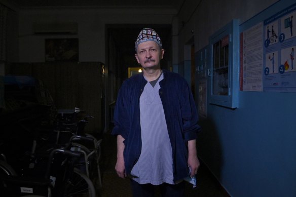 Head of the surgical department at Kostyantynivka Hospital No5, Yuri Myshastyi.