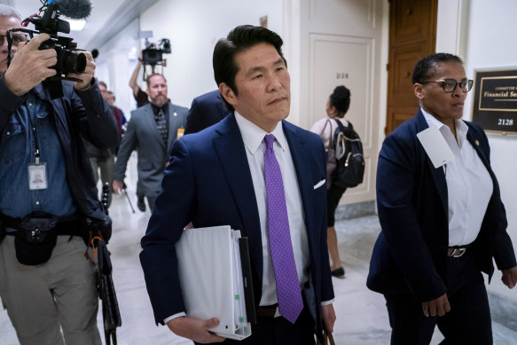 Special Counsel Robert Hur arrives ahead of a hearing of the House Judiciary Committee on Capitol Hill in Washington.