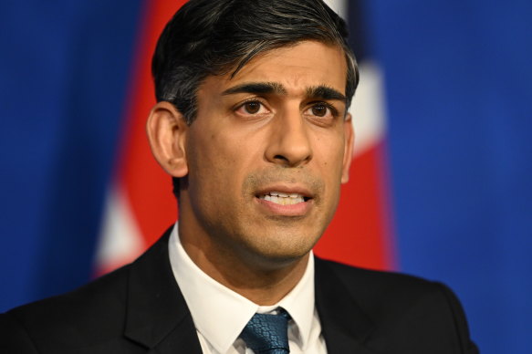 British Prime Minister Rishi Sunak.